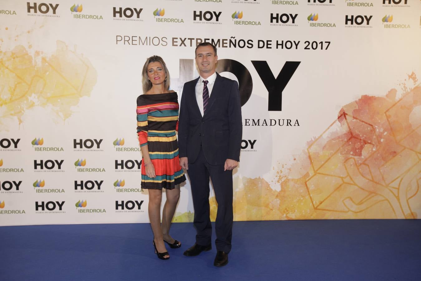 Los invitados que asistieron a la gala de Extremeños de HOY, posaron en el photocall 