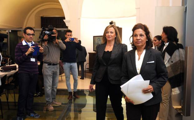 La vicepresidenta y titular de Hacienda, Blanco-Morales, en la presentación de los Presupuestos.