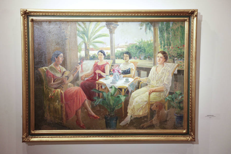 Pertenecen a la Fundación Caja Extremadura y se trata de obras de Bermudo, Sánchez-Varona o Hermoso, entre otros