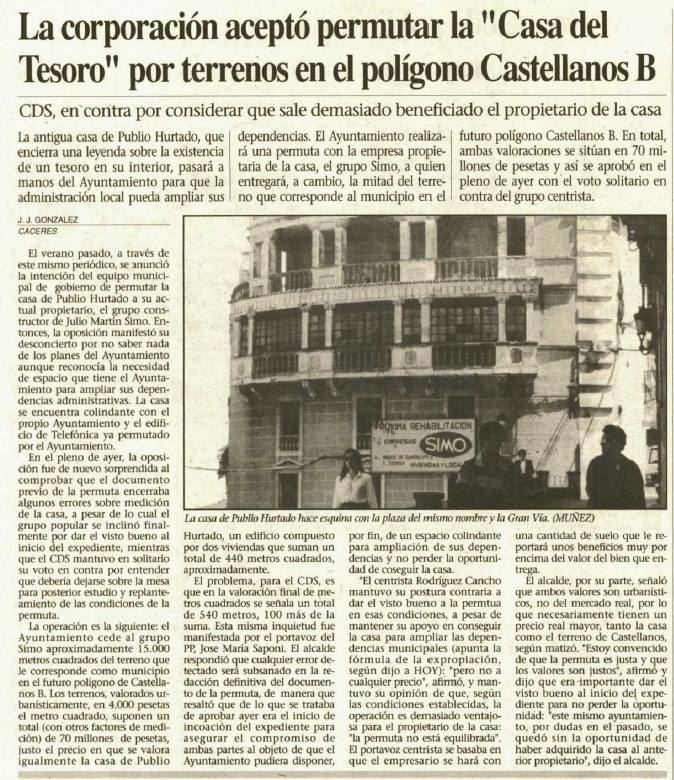 14-Recorte del Diario HOY del 30 de abril de 1991