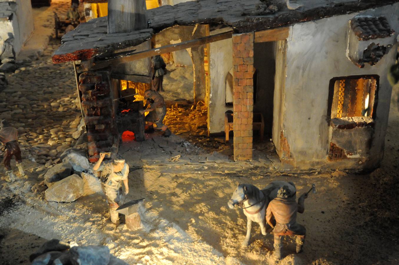 el Belén de la Asociacion de Belenistas se puede visitar en el Centro Cultural Alcazaba (Mérida)