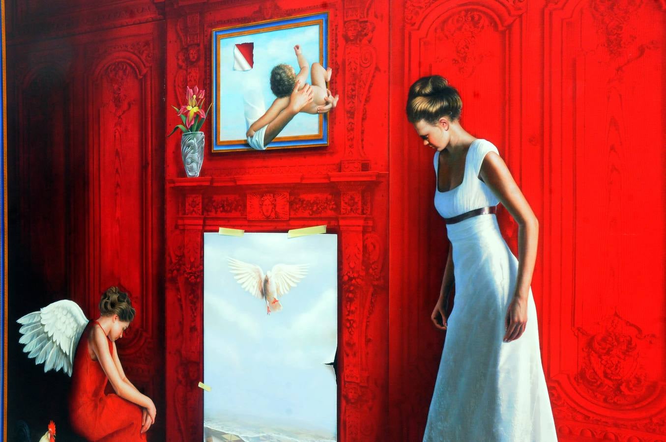 La exposición 'Pasión por la vida' del artista extremeño Enrique Jiménez Carrero, se podrá visitar en el patio noble de la Asamblea hasta el próximo mes de enero de 2018