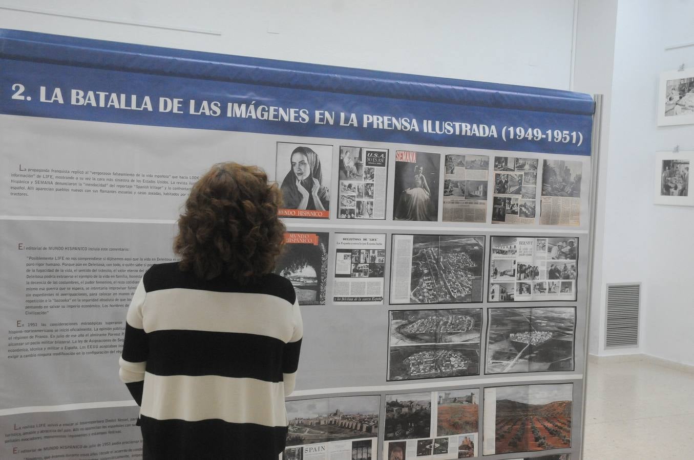 Ya se puede ver en la sala de exposiciones del centro asociado de la UNED de Mérida la exposición ‘Fotógrafos americanos en España. Batalla de las imágenes en la prensa ilustrada (1949-1951).Se puede visitar hasta el próximo 20 de enero.
