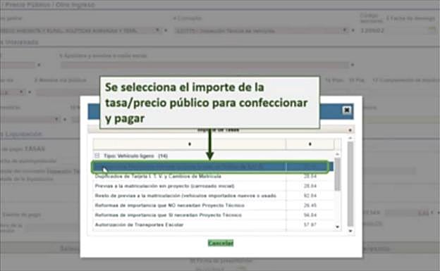 Tutorial sobre el pago telemático de la ITV.
