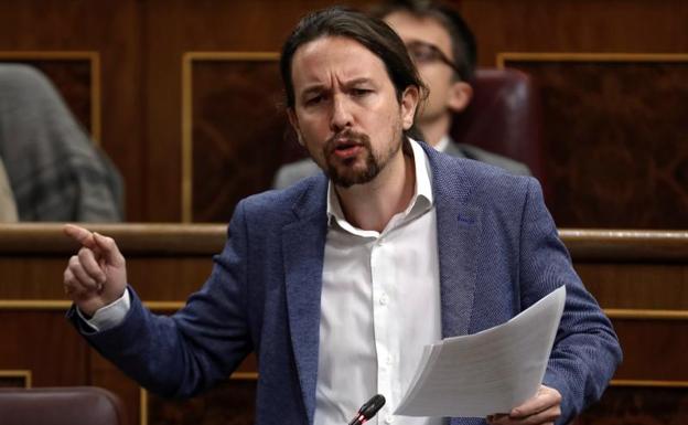 El líder de Unidos Podemos, Pablo Iglesias.