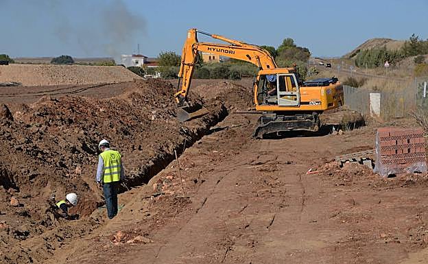 Las obras de la plataforma logística ya están en marcha. 
