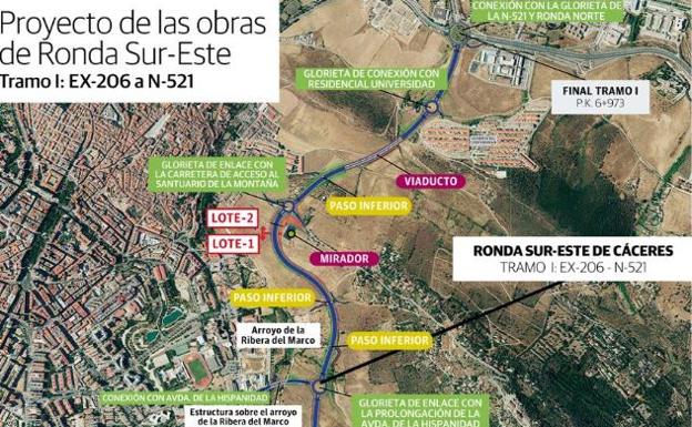 Último trámite para el inicio de la obra de la Ronda Sureste de Cáceres