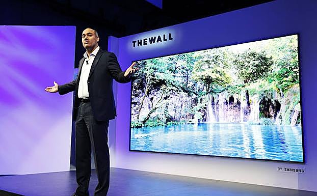 El televisor modular de Samsung.