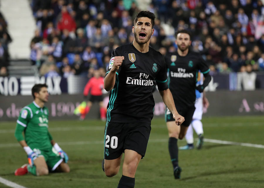 El conjunto blanco se hizo con la victoria gracias a un gol de Asensio en los últimos minutos en partido poco vistoso en Butarque.