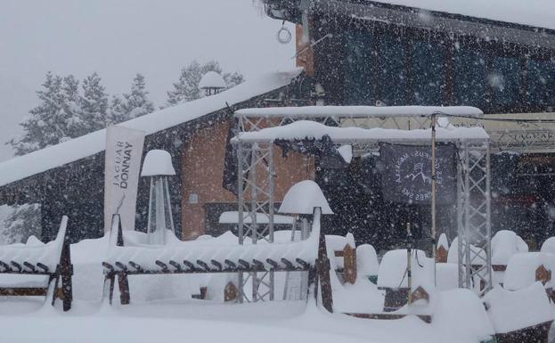 La zona de La Cerdaña es una de las más beneficiadas por el temporal de frío y nieve