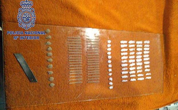 Droga incautada este jueves en Badajoz.