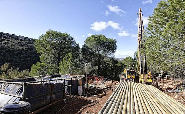 Recreación de la mina de litio de Valdeflórez