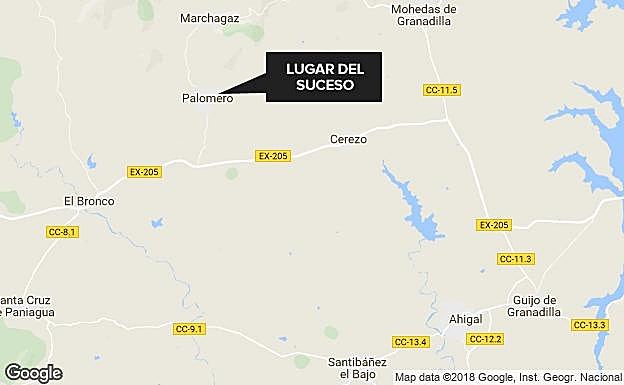 Herido grave al pasarle por encima su propio tractor