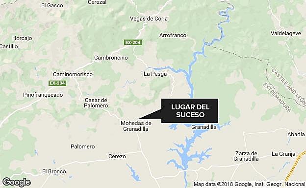 Un hombre de 42 años fallece al volcar su tractor en Mohedas de Granadilla