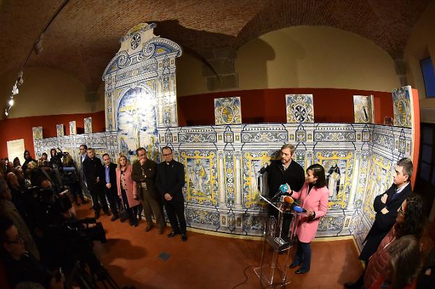 La azulejería de Santo Domingo luce en el Museo Catedralicio tras su restauración