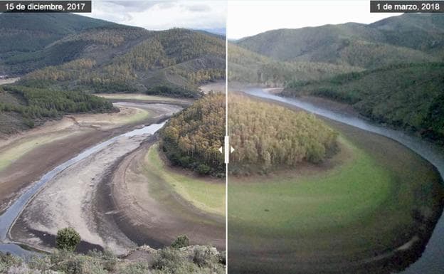 La borrasca Emma deja en Extremadura 236 litros en el norte y 187 en el sur desde el lunes