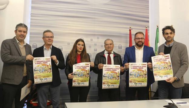 Presentación del Campeonato de España ayer en el Ayuntamiento de Mérida. :: J. M. Romero