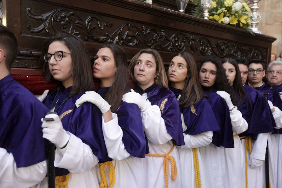 Cofradía de los Ramos, Cristo de la Buena Muerte, Virgen de la Esperanza y San Juan Bautista. 