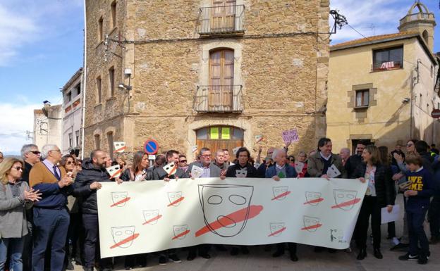 Manifestación en Jafre, Gerona.