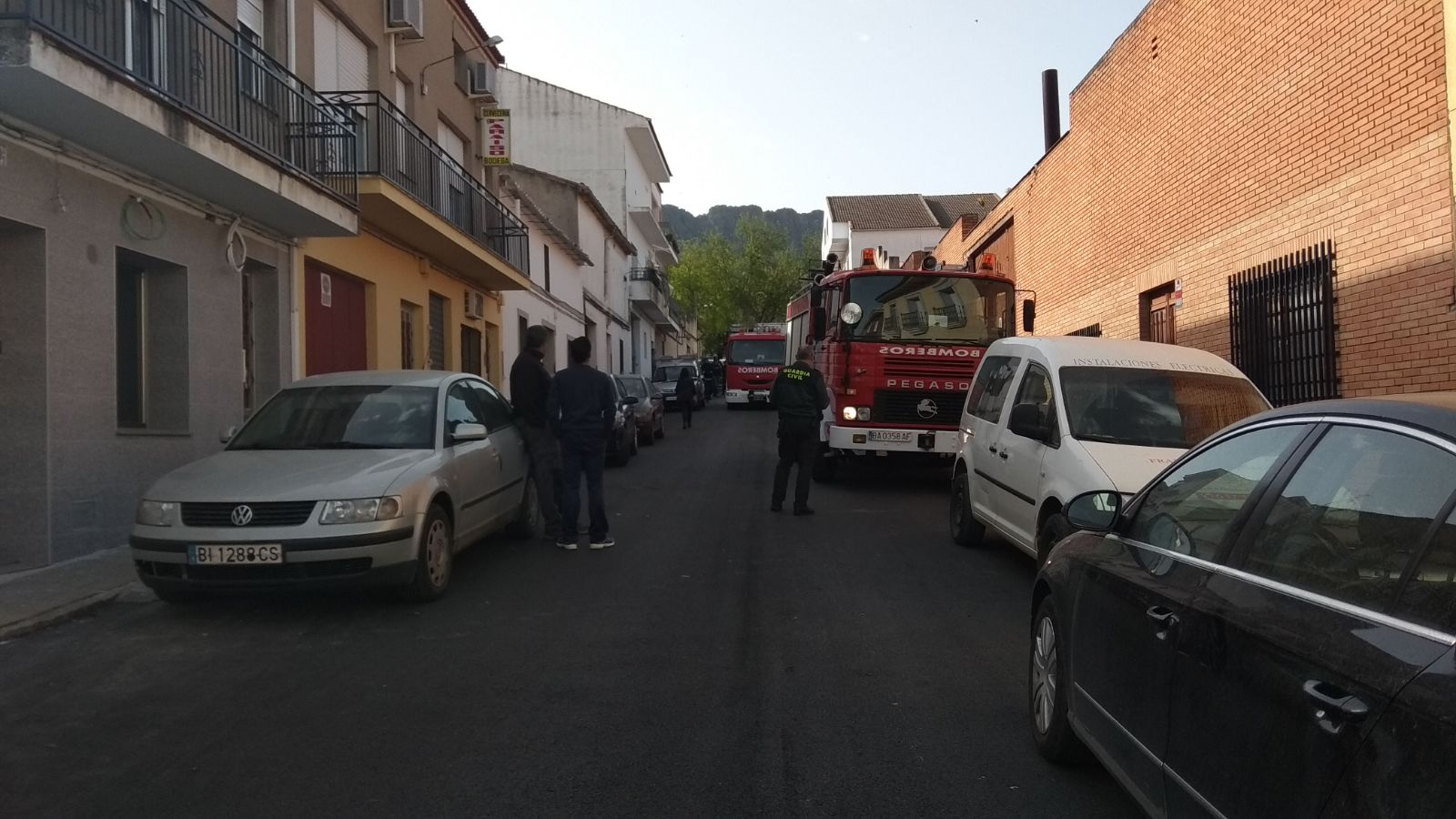 La víctima ha sido trasladada a la unidad de quemados de Getafe al herido grave en Cabeza del Buey