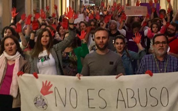 Protesta en las calles de Zafra: 