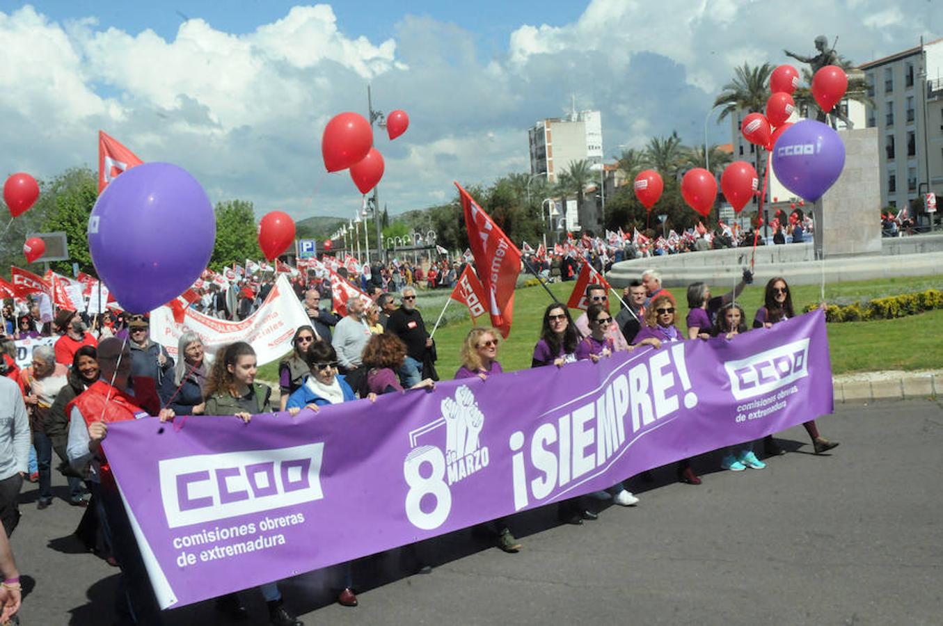 Fotos: Manifestación del Primero de Mayo en Mérida