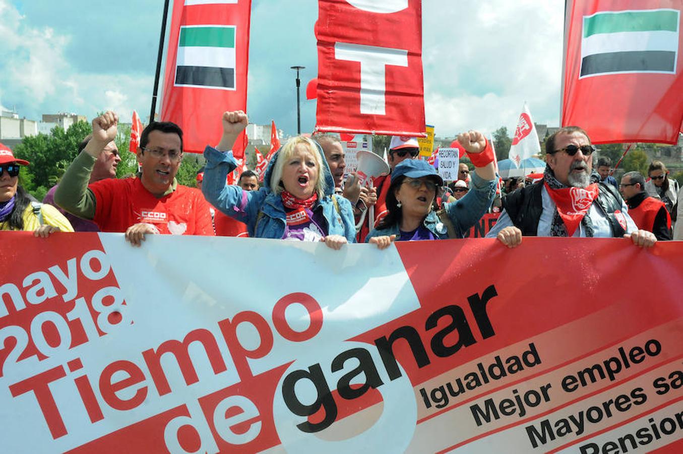 Fotos: Manifestación del Primero de Mayo en Mérida