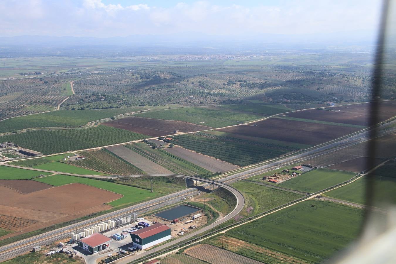 Inicio de las vías de Mérida a Badajoz, en La Garrovilla