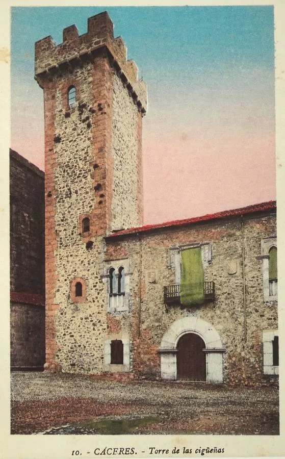 16-Postal número 10 de Roisin. Torre de las Cigüeñas.