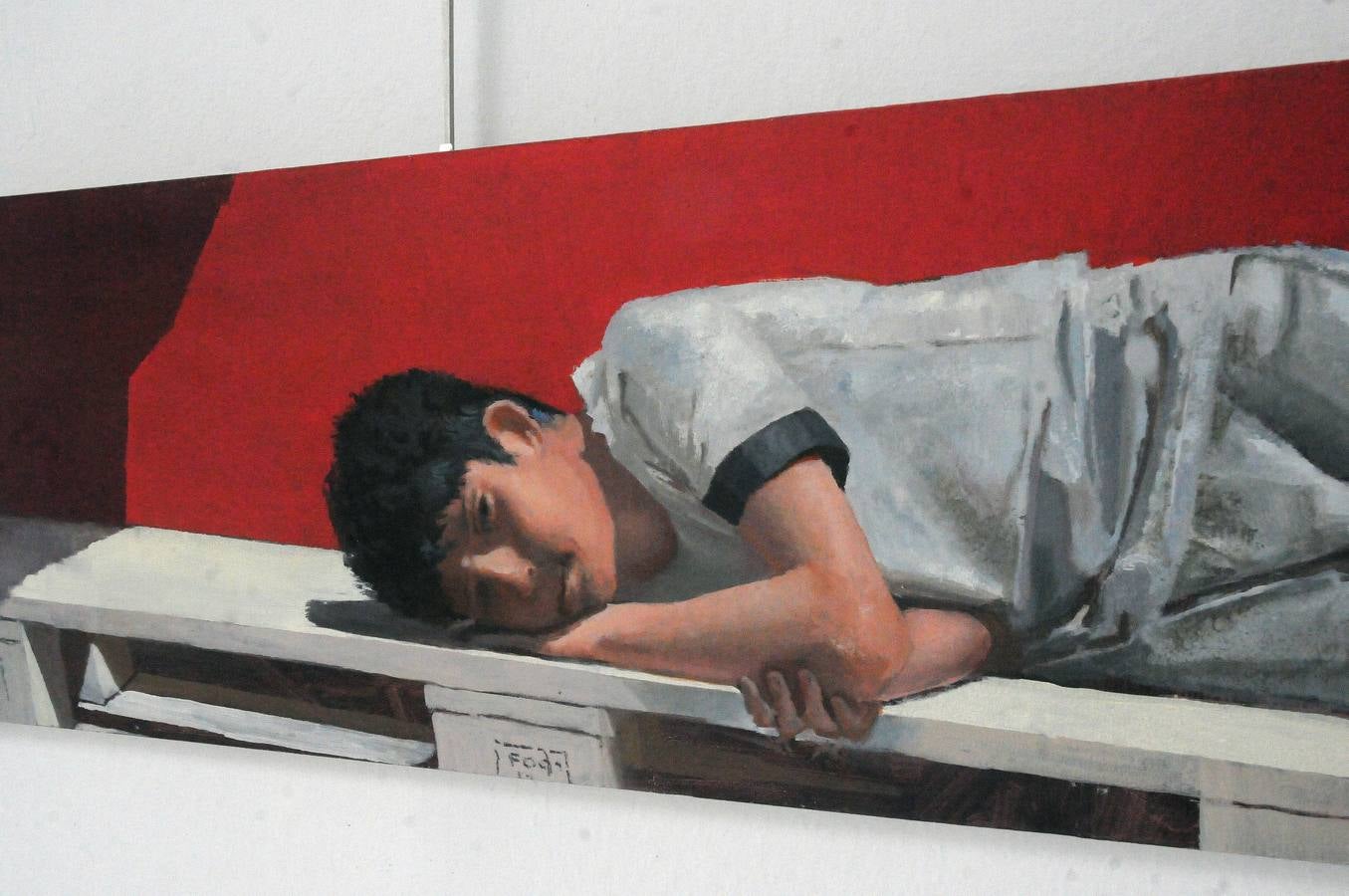 La exposición 'Tiempo de pinceles' muestra por primera vez algunas de las obras del artista Jesús Talón. La colección cuenta con 23 cuadros y se podrá visitar hasta el 26 de junio, en la Asamblea de Extremadura