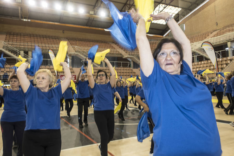 El complejo deportivo acogió ayer la clausura de la XXII Campaña de Atención al Mayor del Ayuntamiento