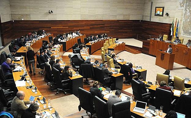 Imagen de un Pleno en la Asamblea de Extremadura. 