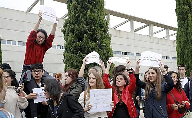 Protestas en la Facultad de Filosofía y Letras