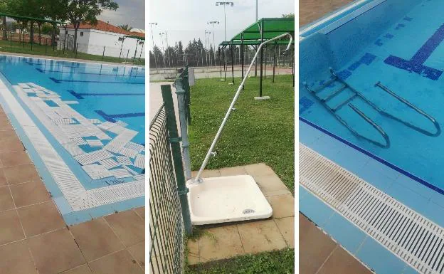 Vandalismo en la piscina del polideportivo Diocles de Mérida
