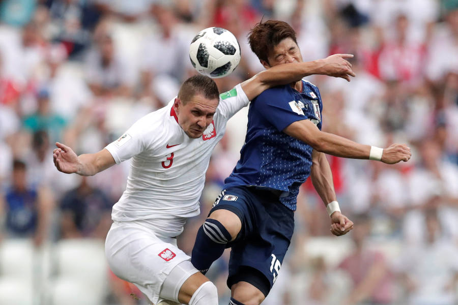 Las mejores imágenes del tercer partido del Grupo H entre Japón y Polonia. 