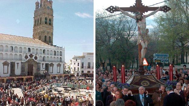 Numeroso público en la Matanza de Llerena y la Semana Santa de Zafra, manifestación de fervor :: hoy