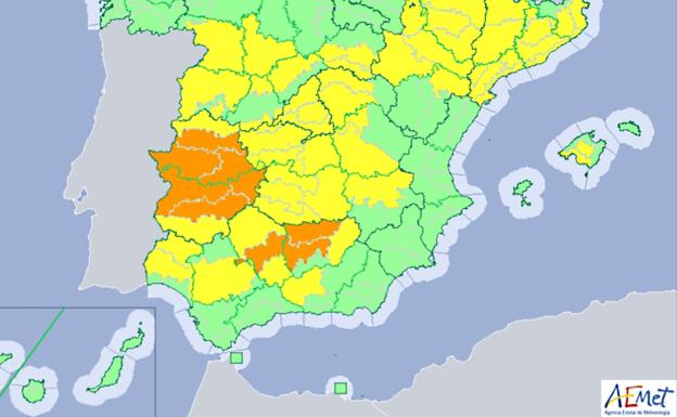 Extremadura alcanzará los 41 grados el miércoles y el jueves se espera que siga subiendo