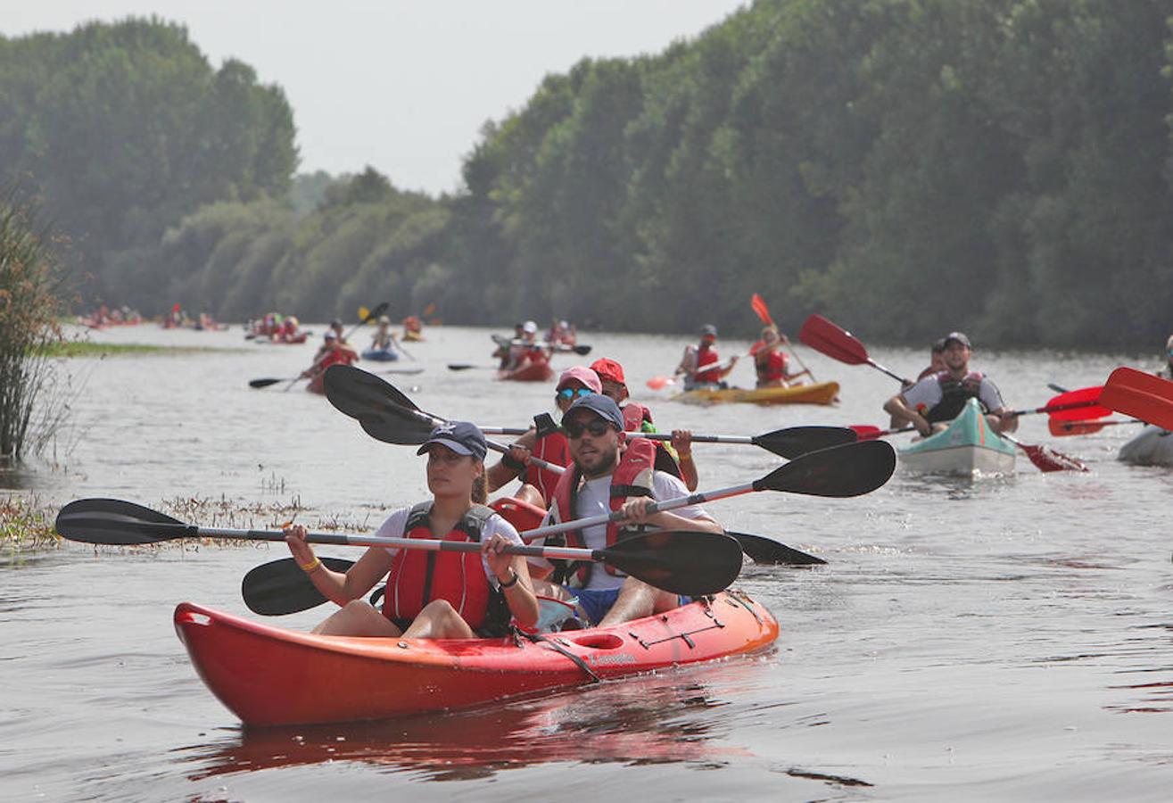Recorrieron casi 19 kilómetros  entre el puente de la Macarrona de Riolobos y el de Hierro de Coria
