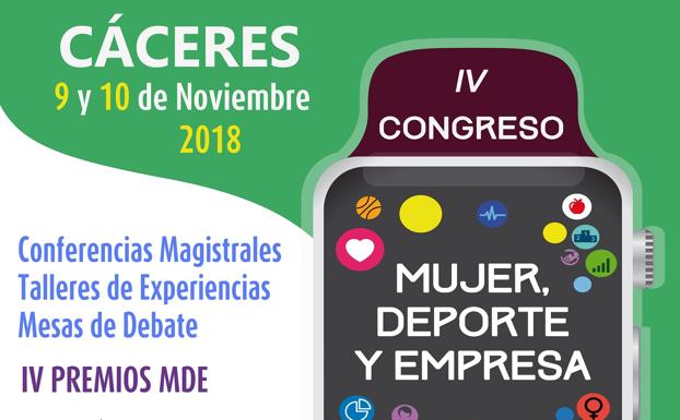 Cartel del IV congreso 'Mujer, Deporte y Empresa'