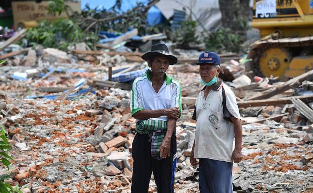 Resultados del terremoto de 6,9 en la isla de Lombok.