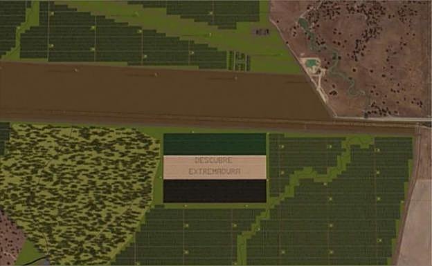 La bandera será visible desde Google Earth.