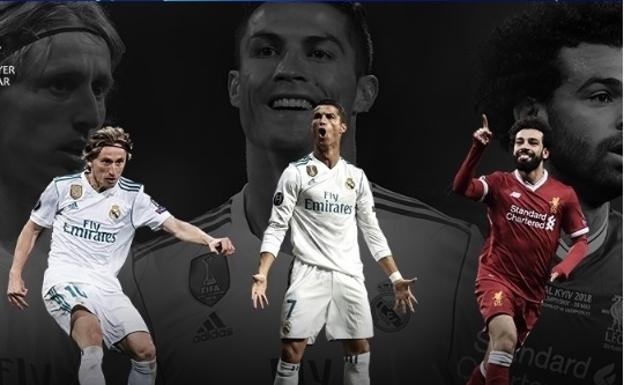 Modric, Cristiano y Salah, candidatos a mejor jugador del año de UEFA