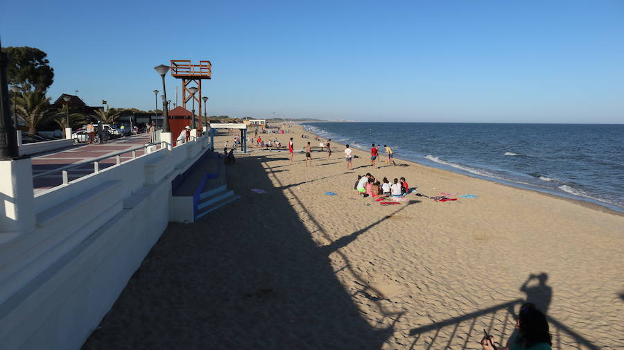 Playa central en Isla Cristina