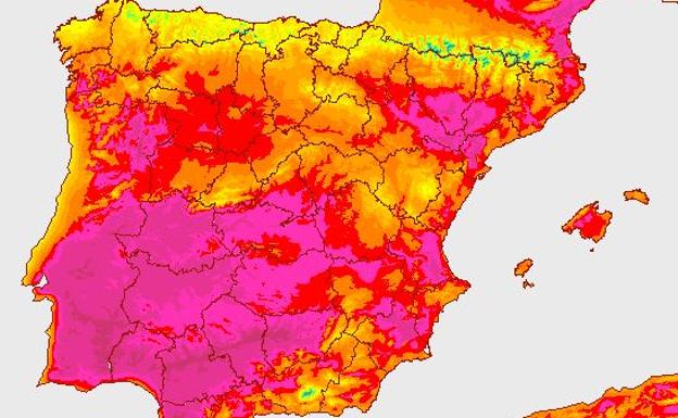 Badajoz marca la temperatura máxima de España a medianoche, 29.2 grados
