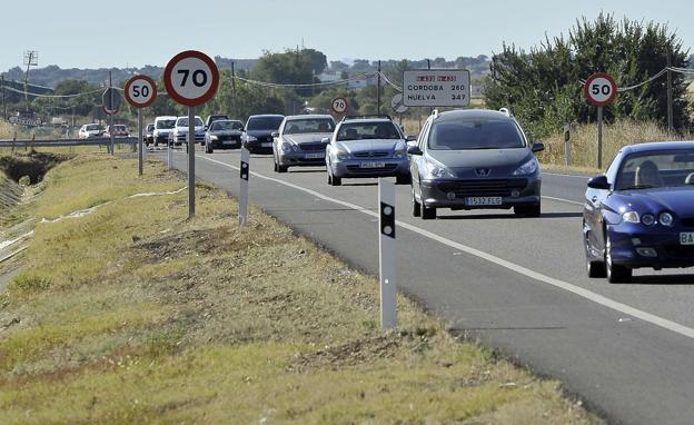 Imagen de la N-432 en su entrada a Badajoz