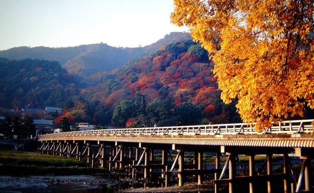 Puente de Togetsu-kyo. 