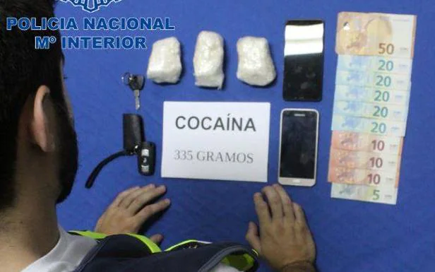 Tres detenidos en Badajoz con más de 300 gramos de cocaína 