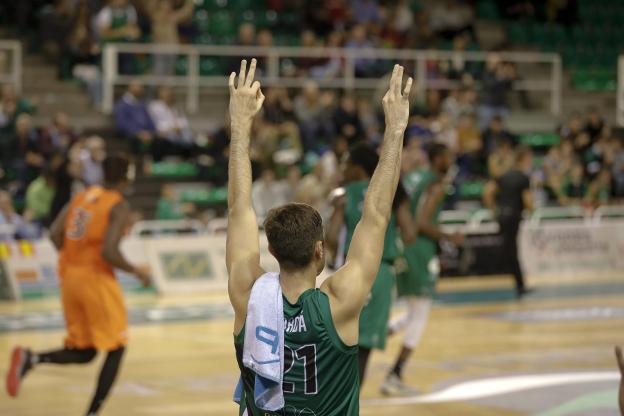 Alejandro Jordá, en el partido del Cáceres ante Lleida. :: l. cordero