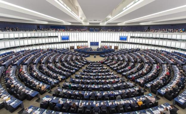 El pleno de la Eurocámara. 