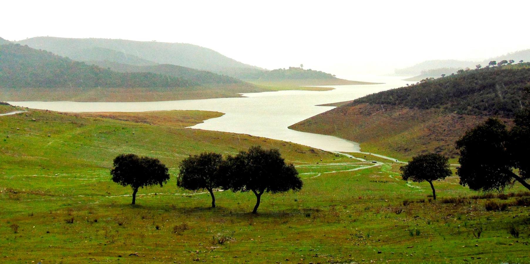 Espectacular paisaje que nos brinda el entorno de la Reserva Regional de Caza de Cijara, enclavada en la Siberia extremeña, más concretamente, en los alrededores de Helechosa de los Montes.